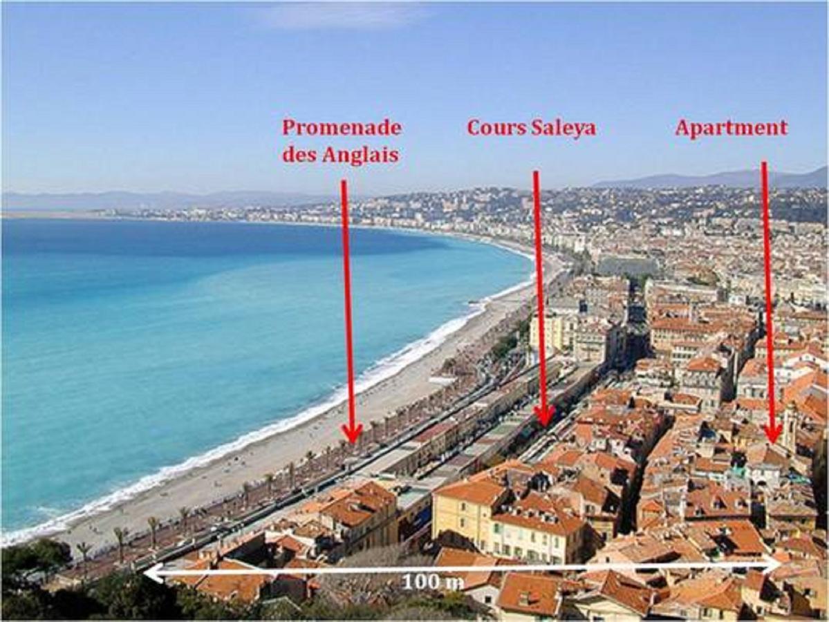 Centrale 2 - F4 Spacieux Et Confortable Au Centre Du Vieux-Nice Appartement Buitenkant foto